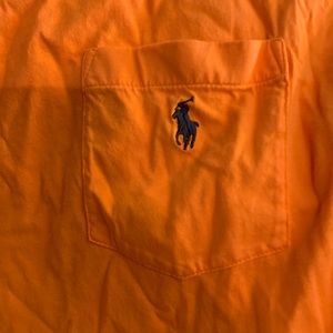 Orange Polo Pocket Tee
